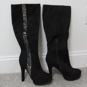 Jennifer Lopez Tall Black Boots 8.5 M